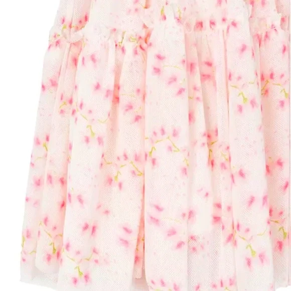 Brand New Baby Girl Floral Flutter Sleeve Dress with Diaper Cover Size 18M, NWT - Picture 3 of 3